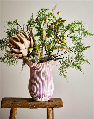 Bloomingville - Floral Vase - Rosa